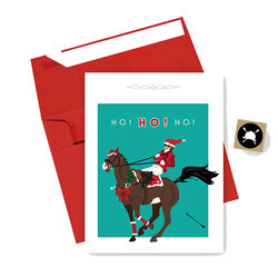 Hunt Seat Paper Co. Christmas Card - Ho! Ho! Ho!