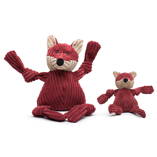 HuggleHounds Sly Fox Knottie Plush Dog Toy image number null