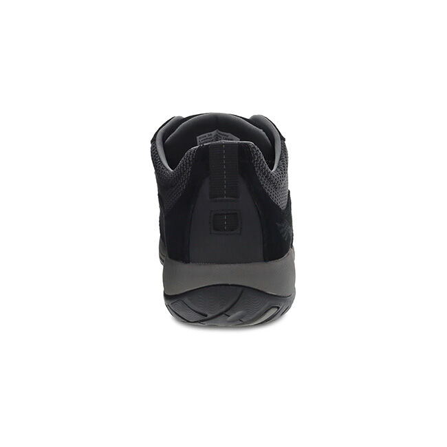 Dansko Women's Paisley Suede Waterproof Sneaker - Black/Black image number null