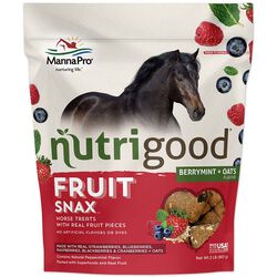 Manna Pro Nutrigood FruitSnax - Horse Treats with Real Fruit Pieces