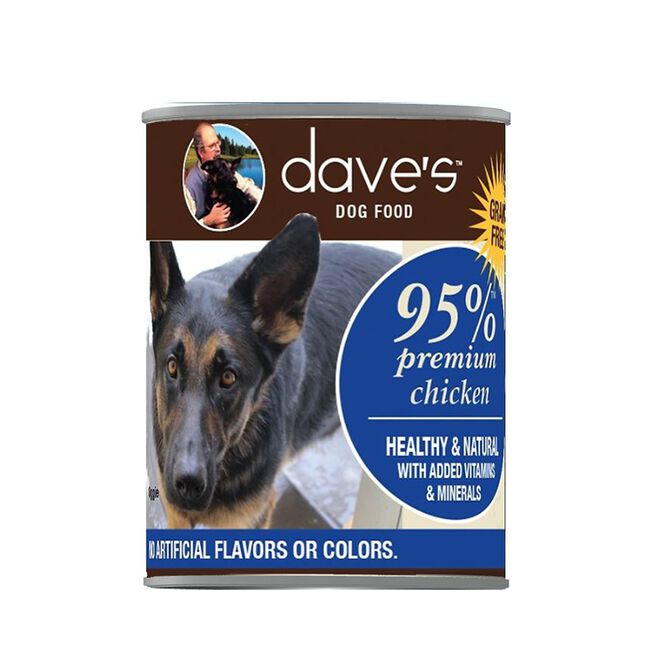Dave's Pet Food 95 Premium Meats Chicken Recipe Canned Dog Food 113oz The Cheshire Horse