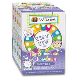 Weruva Cat Slide N' Serve Showcase Chowdown Variety Pack - 16-Count