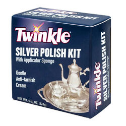 Twinkle Silver Polish Kit with Applicator Sponge - 4.4 oz