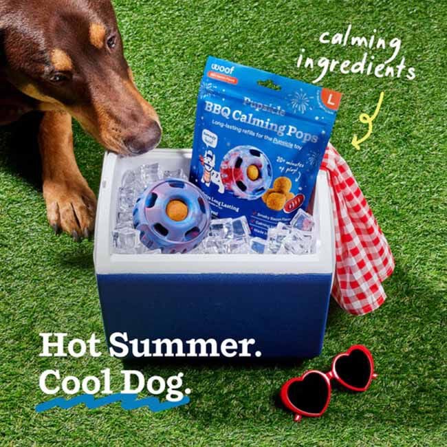 Woof Pupsicle Refill Pops - BBQ Calming image number null