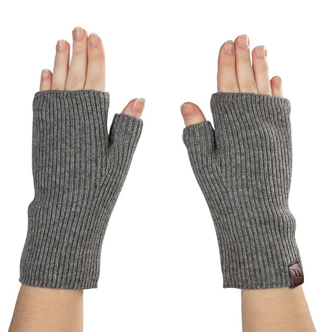 Back on Track Ash Knitted Wrist Gaiters - Grey image number null