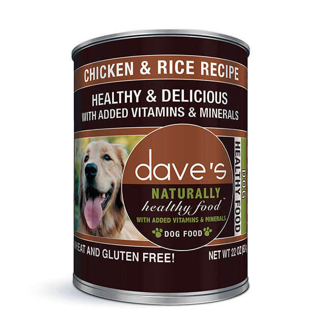 Dave's Chicken and Rice Canned Dog Food image number null