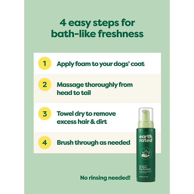 Earth Rated No-Rinse Dog Shampoo - 7 oz image number null