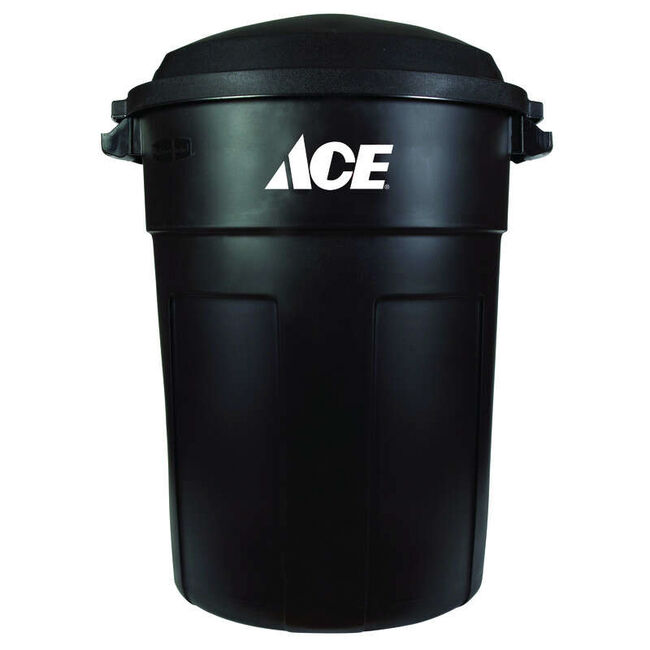 Ace Hardware 32-Gallon Plastic Garbage Can with Lid image number null