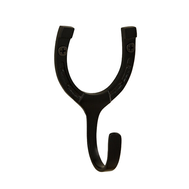 Horse Fare 4" Brass Horseshoe Hook image number null