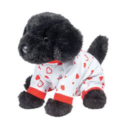 Douglas Amore Black Lab PJ Pup with Heart Pajamas