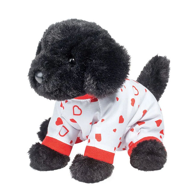 Douglas Amore the Black Lab PJ Pup with Heart Pajamas image number null