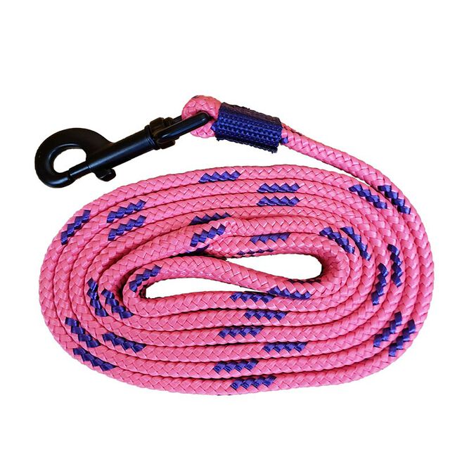Triple E Soft Touch Flat Braid Dog Leash - Pink image number null