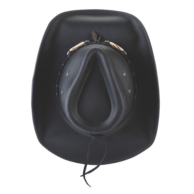 Bullhide Briscoe Leather Hat - Black | The Cheshire Horse