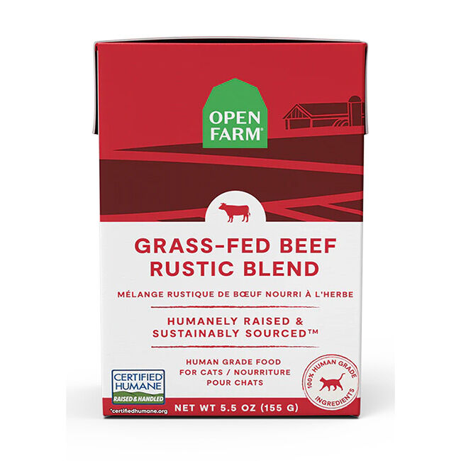 Open Farm Grass Fed Beef Rustic Blend Wet Cat Food image number null