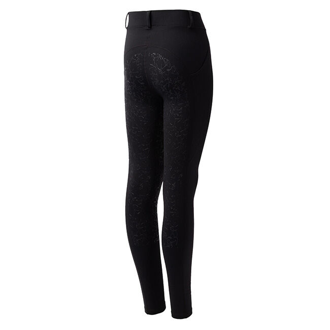 Horze Kids' Dea Winter Thermo Full Seat Tights - Caviar image number null