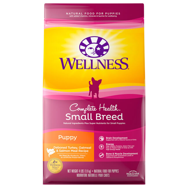 Wellness Complete Health Small Breed Puppy Food - Turkey, Oatmeal & Salmon Recipe image number null