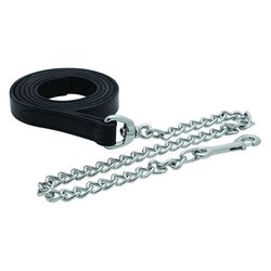 Perri's Leather Lead With 30" Chrome Chain