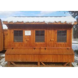 Amish Built Chicken Coops 6' x 10' Chicken Coop with Bronze Roof