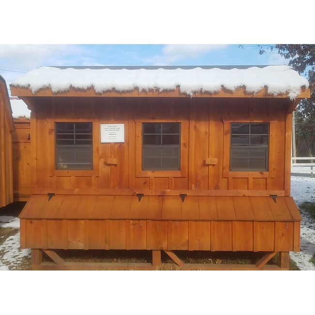 Amish 6x10 Coop Bronze roof image number null