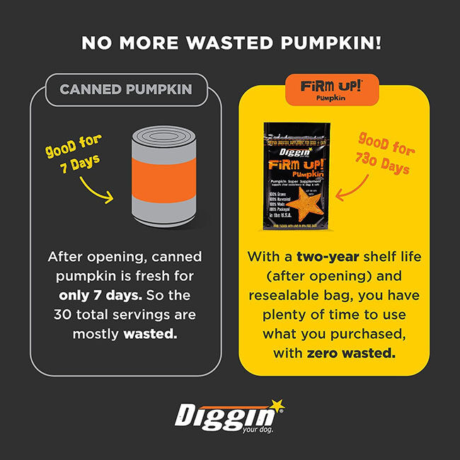 Diggin Your Dog Firm Up! - Digestive Aid Pumpkin Powder image number null