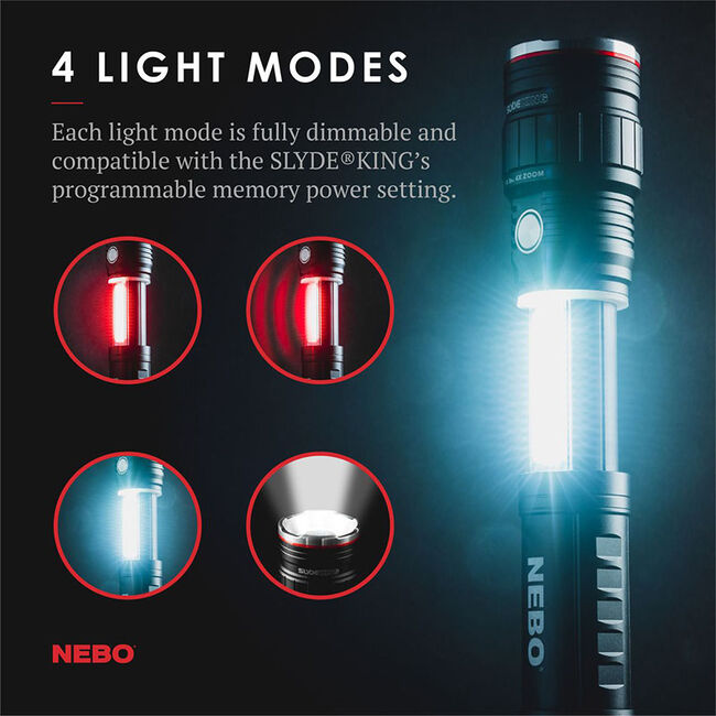 NEBO Slyde King Rechargeable 2-in-1 Work Light and Flashlight image number null