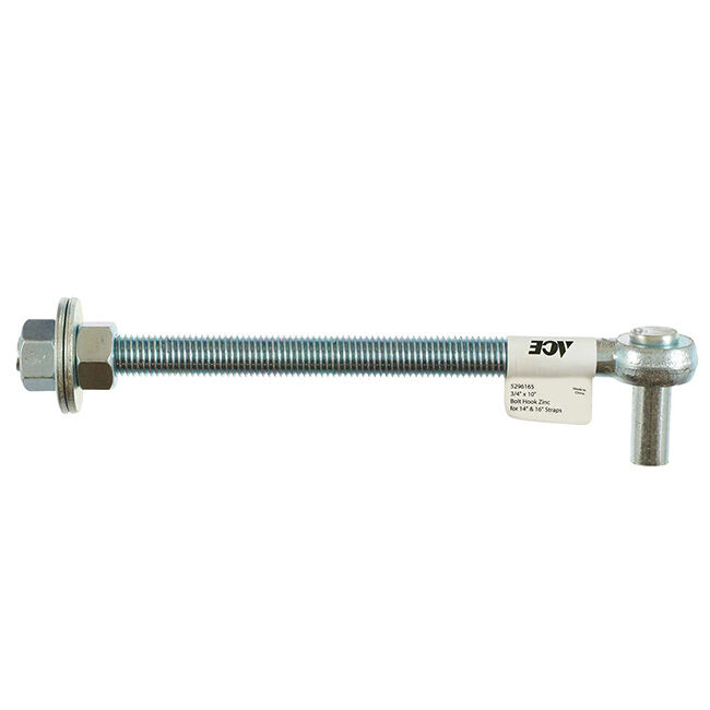 Ace Hardware 10" Steel Bolt Hook image number null