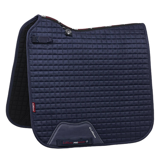 LeMieux Suede Dressage Pad - Navy image number null