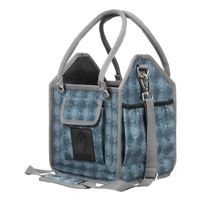 Equinavia Darby Small Collapsible Grooming Tote - Dark Gray/Light Gray image number null