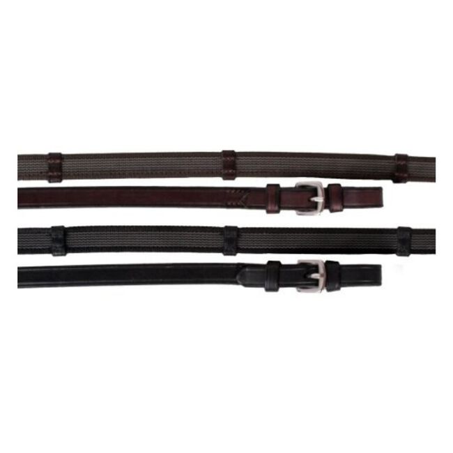 Nunn Finer Sure Grip Reins With Leather Hand Stops image number null