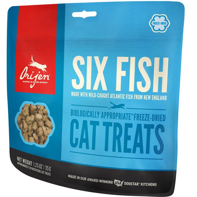 ORIJEN Six Fish Freeze-Dried Cat Treats image number null