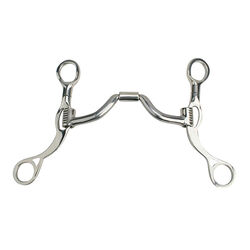 Myler Short Shank Bit with Sweet Iron Ported Barrel MB 33 Mouthpiece