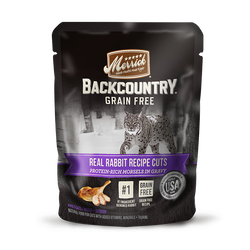 Merrick Backcountry Real Rabbit Recipe Cuts Cat Pouch - 3 oz