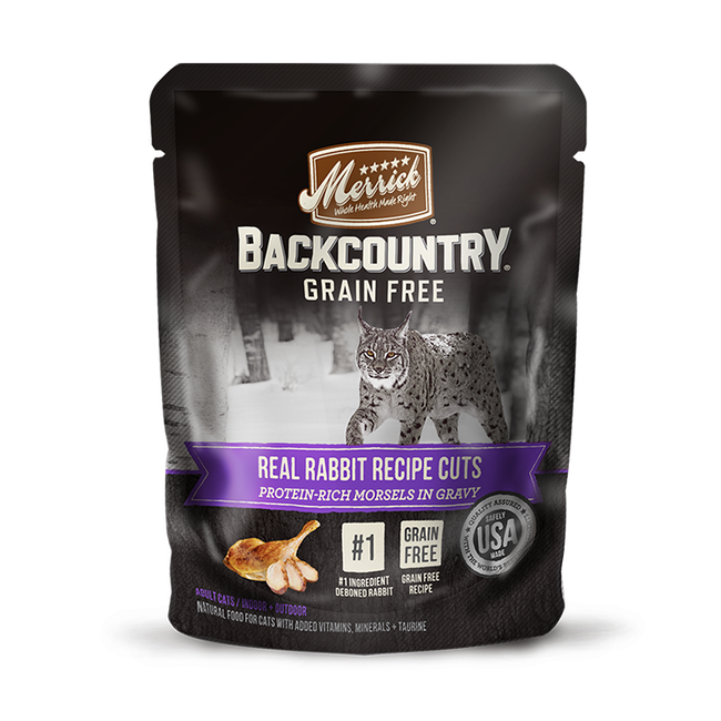 Merrick Backcountry Cuts Cat Food - Real Rabbit Recipe - 3 oz image number null