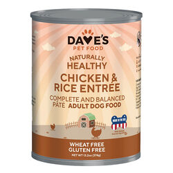 Dave's Pet Food Naturally Healthy Dog Food - Chicken & Rice Entree - 13 oz