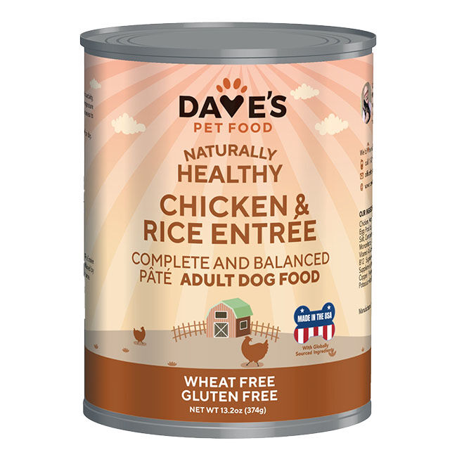 Dave's Chicken and Rice Canned Dog Food image number null