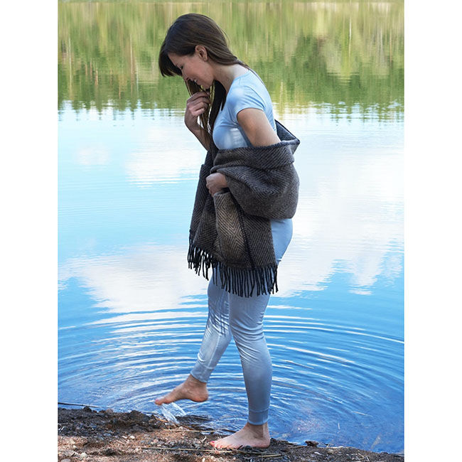 Ruskovilla Women's 100% Organic Silk Long Underwear - Light Blue image number null