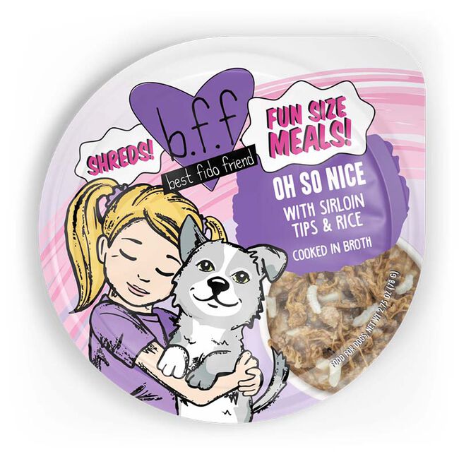Weruva B.F.F. Fun Size Meals  Oh So Nice with Sirloin Tips & Rice