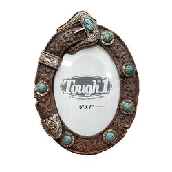 JT International Oval Belt Buckle Picture Frame - 5" x 7"