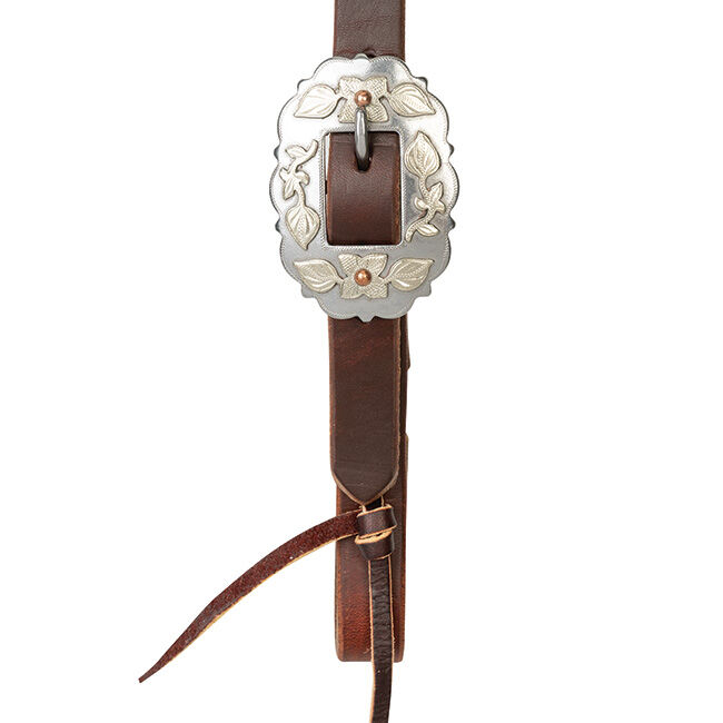 Weaver Equine Working Tack Sliding Ear Headstall with Designer Hardware image number null