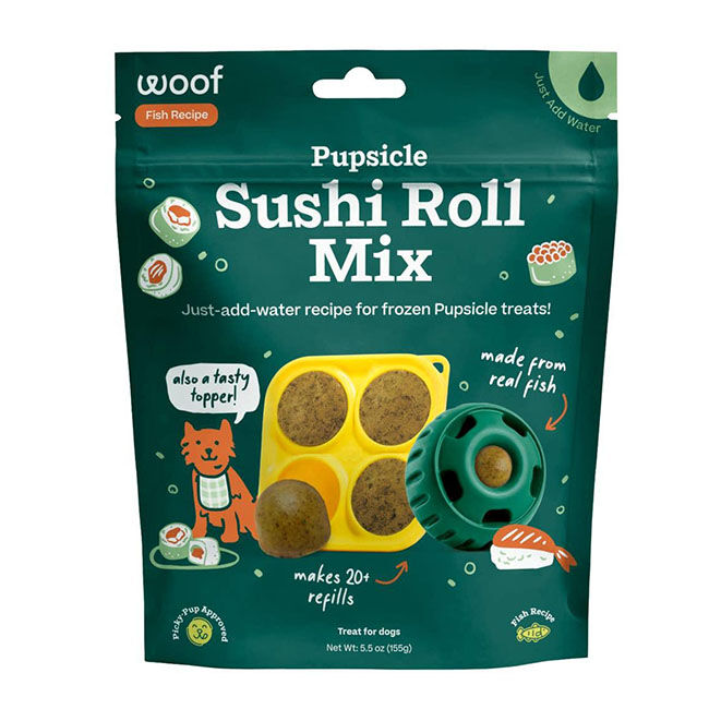 Woof Pupsicle Treat Mix - Sushi Roll - 5.5 oz image number null