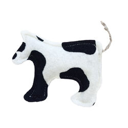 Doggie Styles & Kitty Too Felt Catnip Toy - Cow