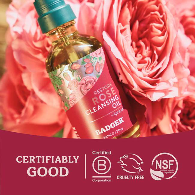 Badger Rose Cleansing Oil - 2 oz image number null