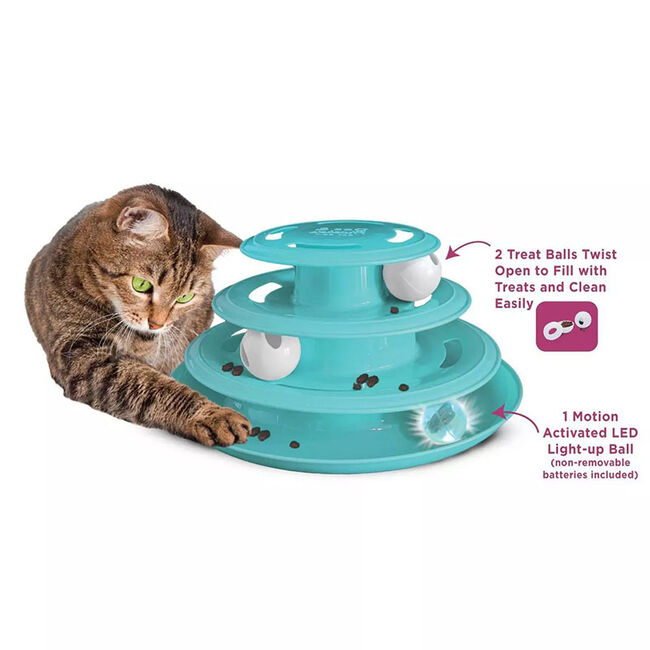 Doc & Phoebe's Forever Fun Treat Ball Track Cat Toy image number null