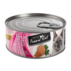 Fussie Cat Fine Dining Mousse - Sardine with Pumpkin Entree in Gravy - 2.47 oz