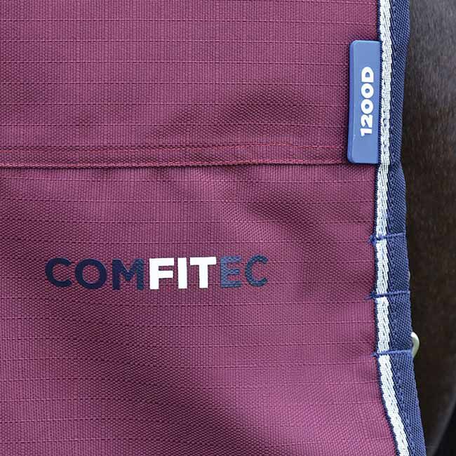 WeatherBeeta ComFiTec Essential Turnout with Standard Neck (0g Fill) - Burgundy/Navy image number null