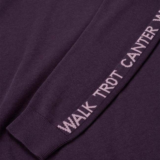 Kerrits Women's Equi Rhythm Crew Neck Sweater - Elderberry/Sugarplum image number null