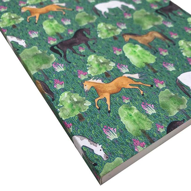 Samantha Hall Designs Horse Thick A5 Lined Notebook image number null