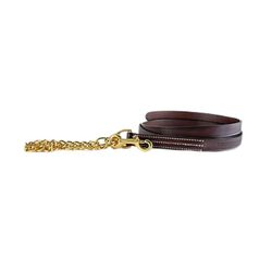 Tory Leather Traditional Stitch Lead with 24" Chain