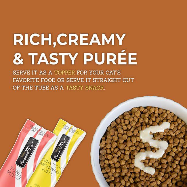 Fussie Cat Puree Treat 10-Flavor Variety Pack - Tuna & Chicken - 50 Count image number null