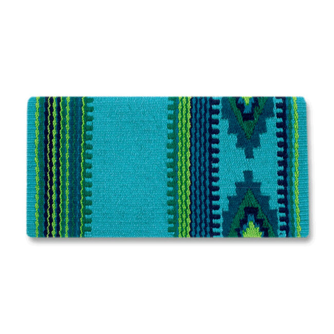 Mayatex Firecracker Saddle Blanket - Ocean Blue image number null